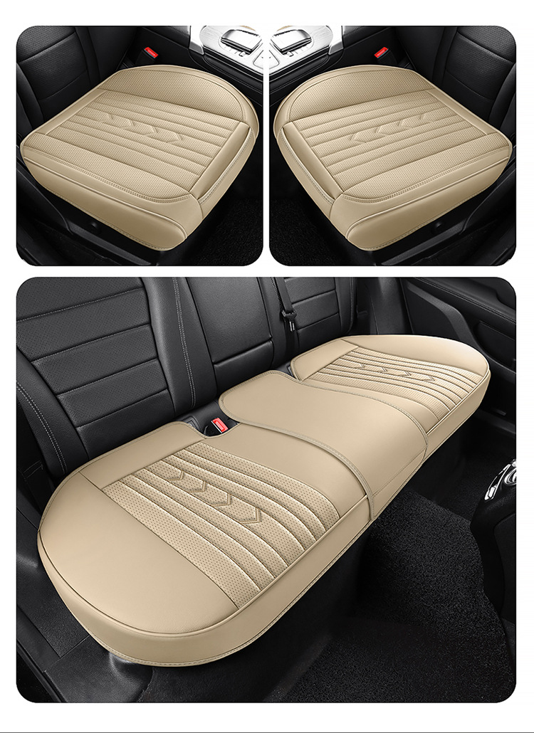 New car cushion four seasons universal full surround nappa leather cushion four seasons cushion single piece breathable seat cushion wholesale