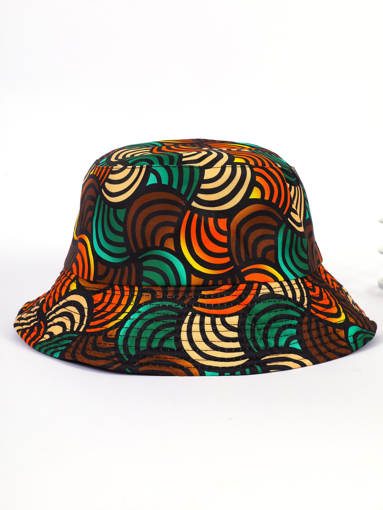 Nuevo retro Cuenca del sombrero tribal estilo preppy graffiti pescador sombrero femenino europeo y americano sol sombrero