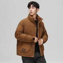冬天羽绒服外套男士痞帅加厚保暖潮牌立领休闲宽松成熟稳重高级感