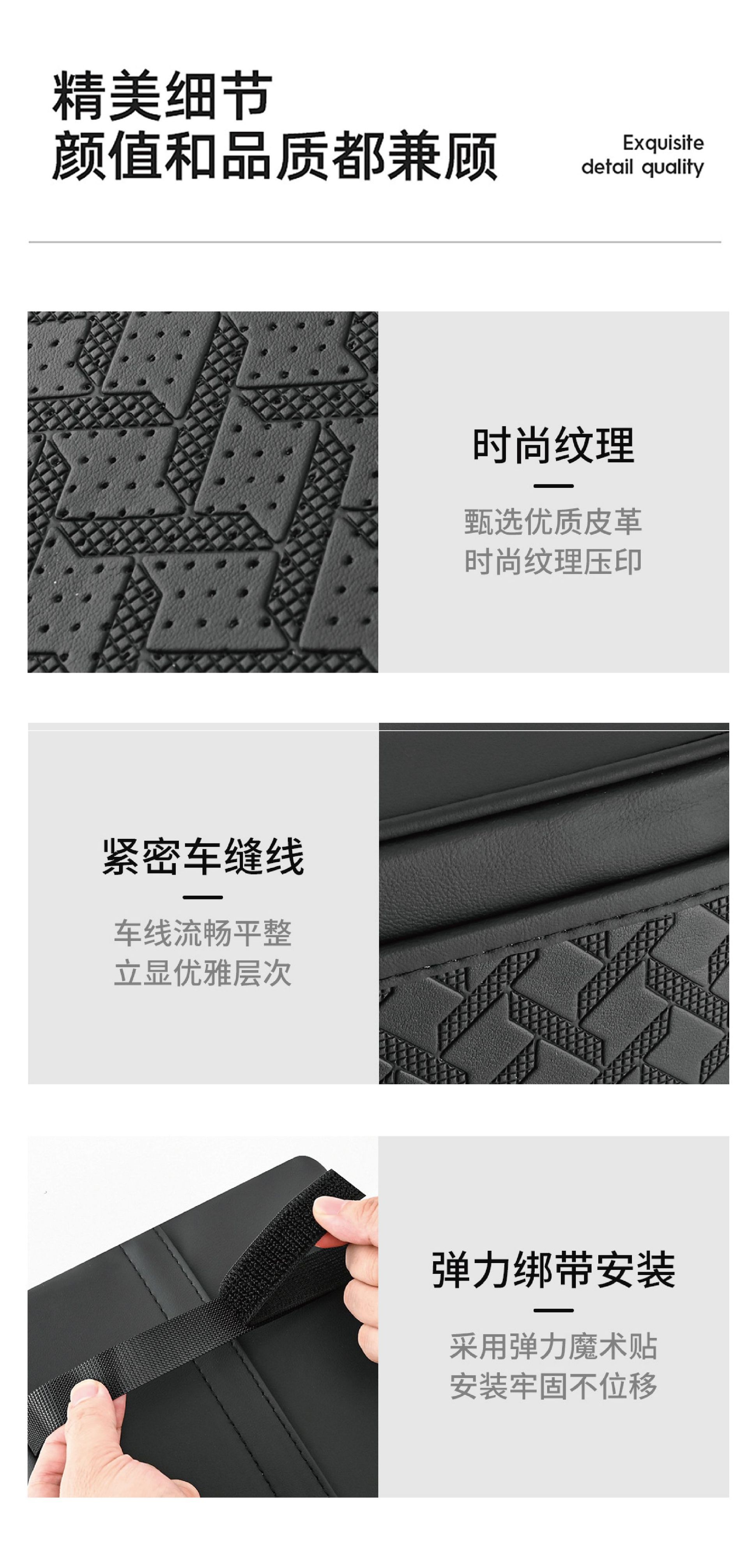 Cross-border car armrest cushion, memory foam, multifunctional phone storage bag, car armrest central heightening pad