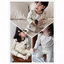 男女童睡衣套装居家秋季韩版童装2025秋款衣服宝宝家居服两件套