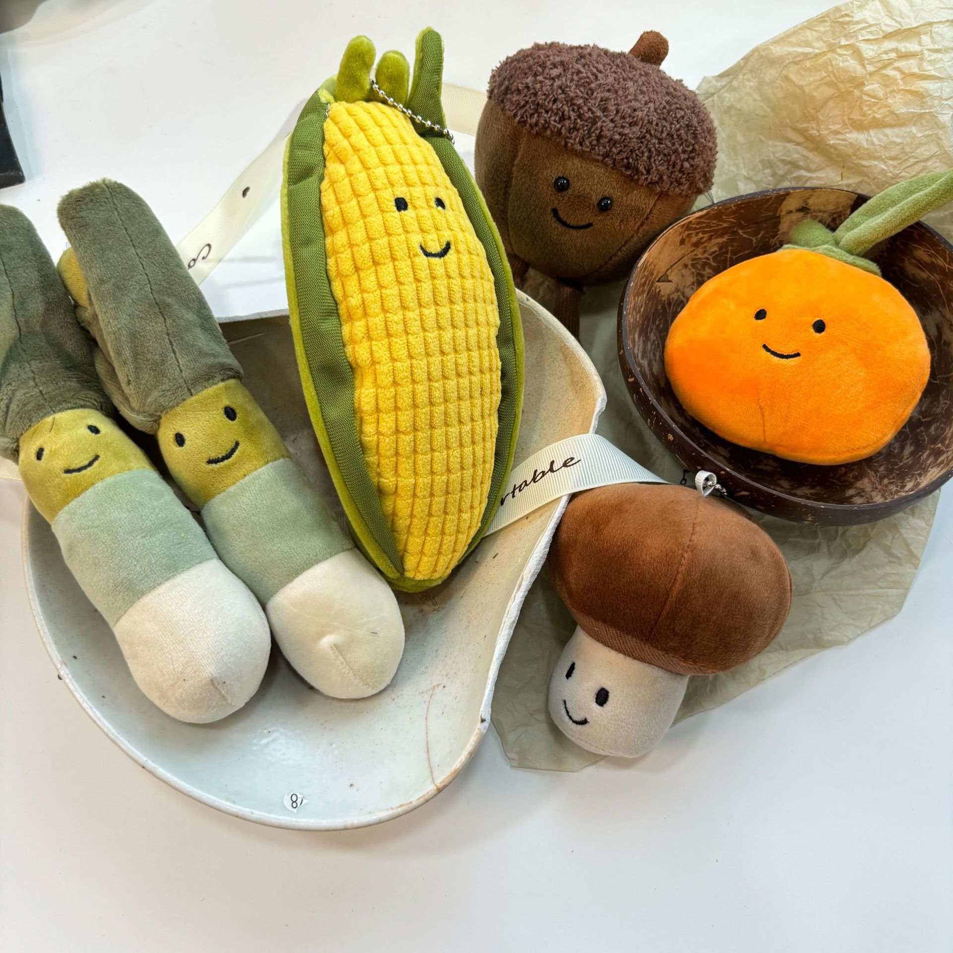 中药钥匙扣挂件公仔包包玩偶挂饰山药可爱毛绒书包饰品枸杞挂件
