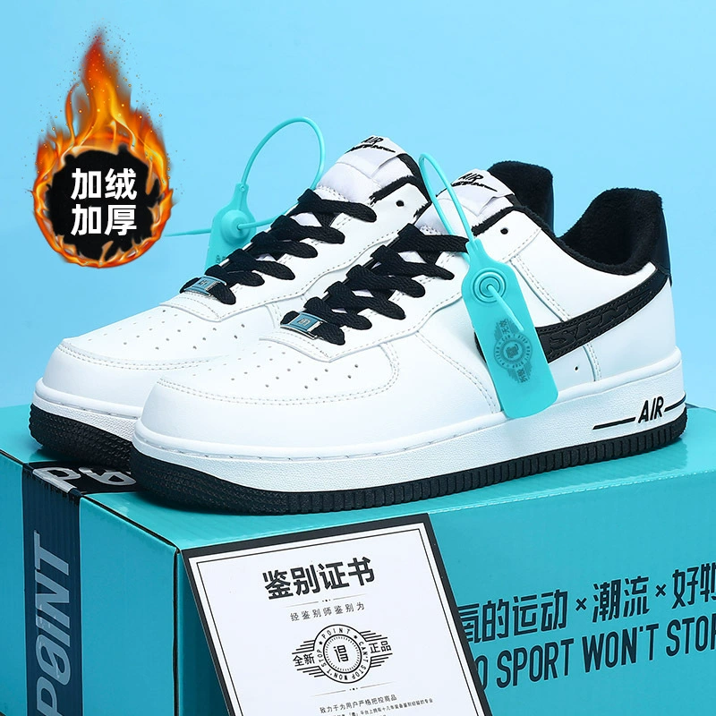 Air Jordan стиль: тёплая повседневная зимняя обувь для отдыха, утеплённые кроссовки, бренд