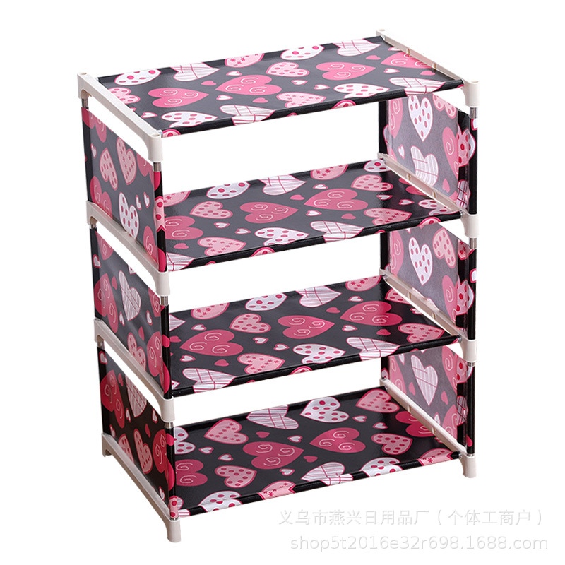 Zapato simple estante de acero inoxidable estante hogar estudiante dormitorio multi-capa de ahorro de espacio zapatos de almacenamiento rack zapato gabinete al por mayor