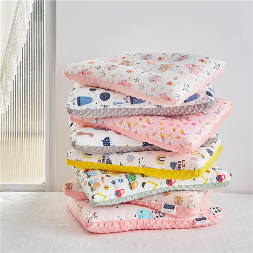 Children's cotton pillow Doudou comfort pillow Class A pure cotton cartoon student pillow core kindergarten nap pillow on behalf of