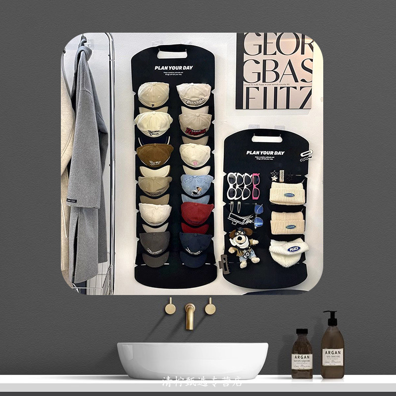 메인 사진 추천 핫한 아이템 [블랙 12캡 + 블랙 6캡] - 후크 4개 무료