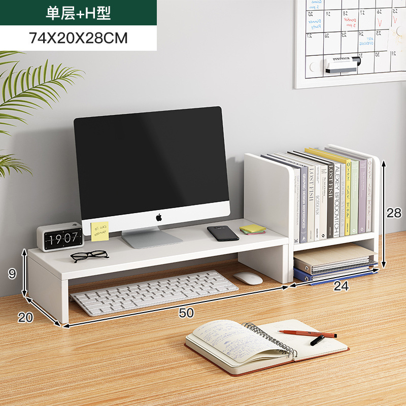 escritorio portátil elevación estante dormitorio buena oficina monitor de escritorio estante de almacenamiento de escritorio