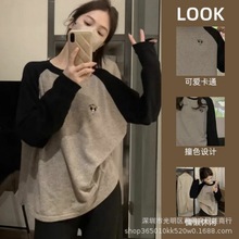 厂家批发长裤长袖简约家居服套装印花女士卡通可外穿休闲女睡衣