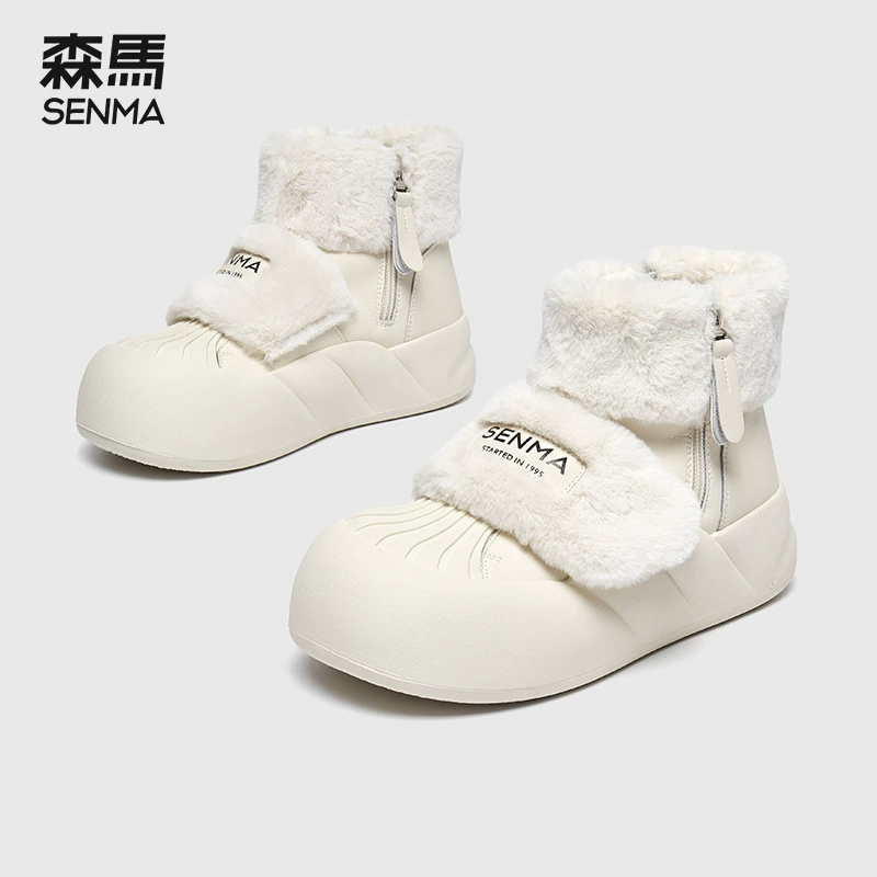 Женские кроссовки Senma в стиле Dad Shoes 2025: новые модные корейские студенческие кеды с мехом