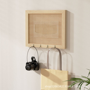 Electric Box Rattan Electric Meter Box Hanging Painting to Block Weak Current Box Decorative Painting Electric Meter Box Entrance Wall Solid Wood Distribution Box