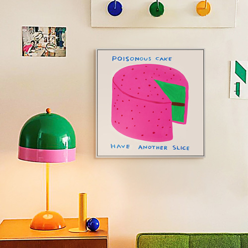 Colorful Fun Decorative Painting Living Room Dining Room Wall Art Memphis Dopamine Niche Artist Home Wall Mural