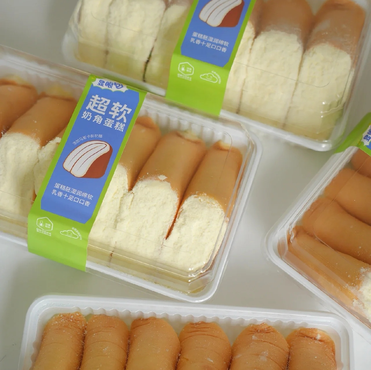 Caja de embalaje de croissant ultra suave caja de embalaje transparente desechable