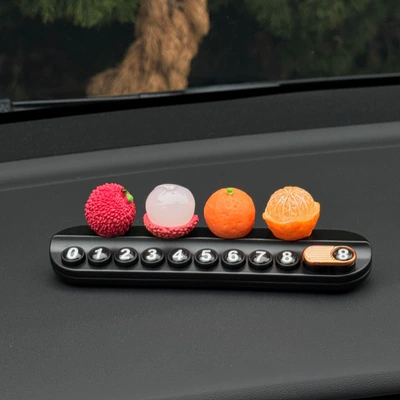 Number Plate for Good: Nömrəli dayanma kartı - one-pair-each-of-orange-lychee-black-aromatherapy-stop-sign