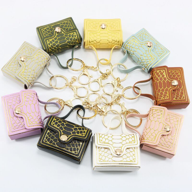 Gold-Stamped Crocodile Pattern Keychain Pu Leather Mini Coin Purse Cross-Border Bag Car Phone Accessory Pendant Accessory Gold-Stamped Crocodile Pattern Keychain Pu Leather Mini Coin Purse Cross-Border Bag Car Phone Accessory Pendant Accessory