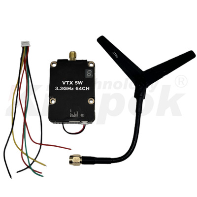 [FPV模拟器3.3GHz 5W  VTX VRX无线图传视频发射器穿越机图像传输]