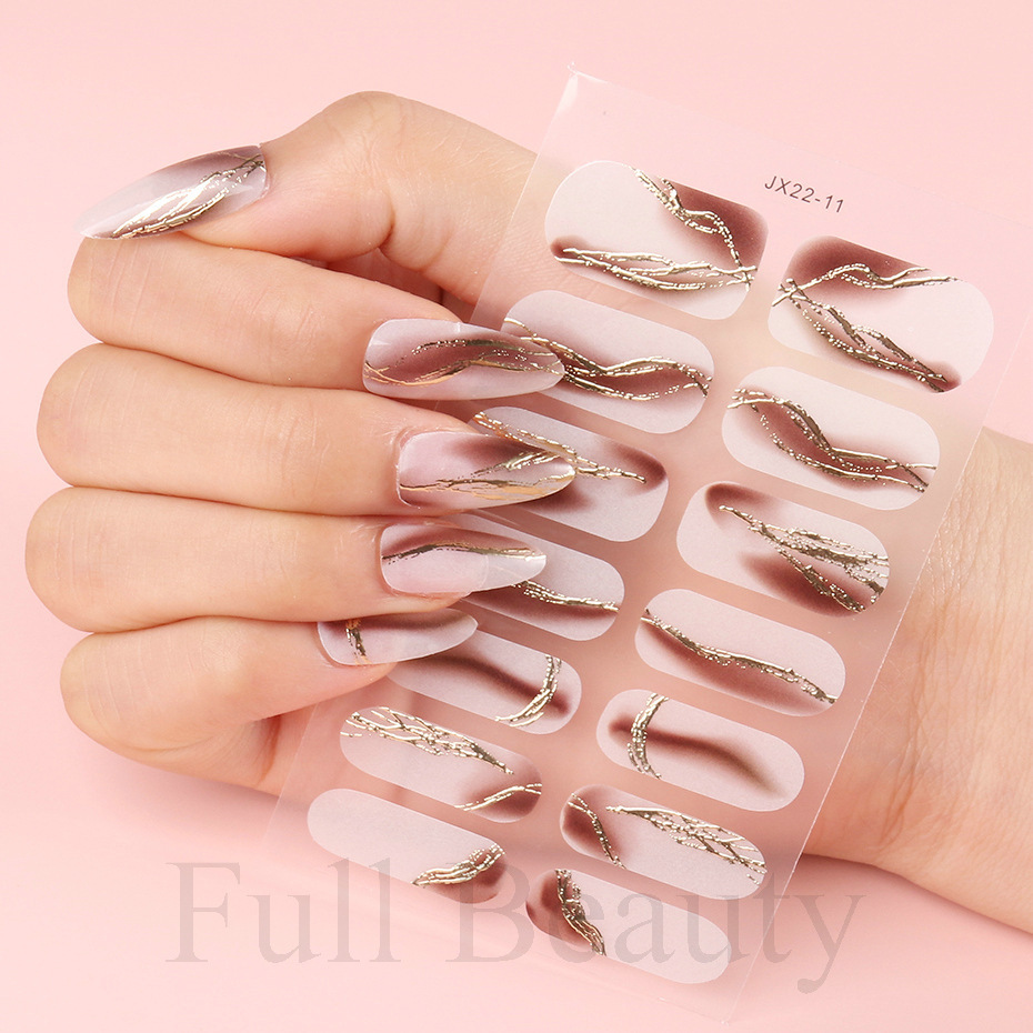 Klassisch Farbblock Pvc Nagelaufkleber 1 Satz display picture 2