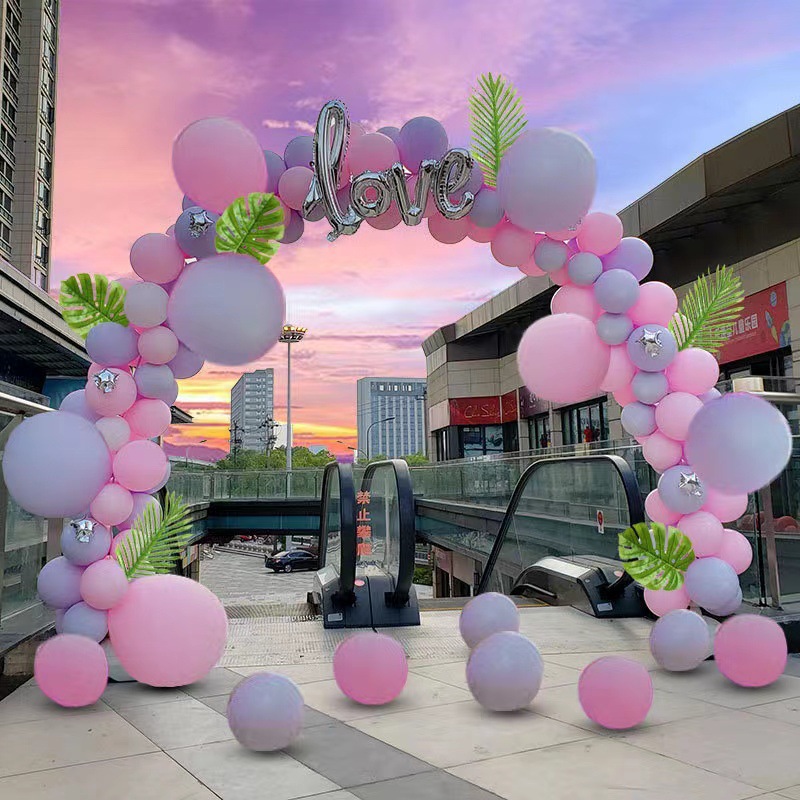 Juego de soporte de arco de globo Forma de base de inyección de agua Columna de globo Fiesta de cumpleaños Decoración de boda Arco de arco image 4