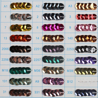 廠銷PVC跨境珠片PET高溫亮片平曲面舞台服裝輔料配件跨境裝飾批發