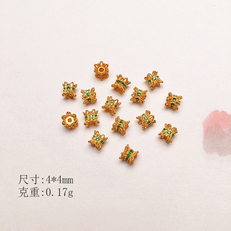 s925 Silver Plated Bead Accessories Bracelet Necklace Rope String Ornaments diy Handmade Bead Semi-finished Products