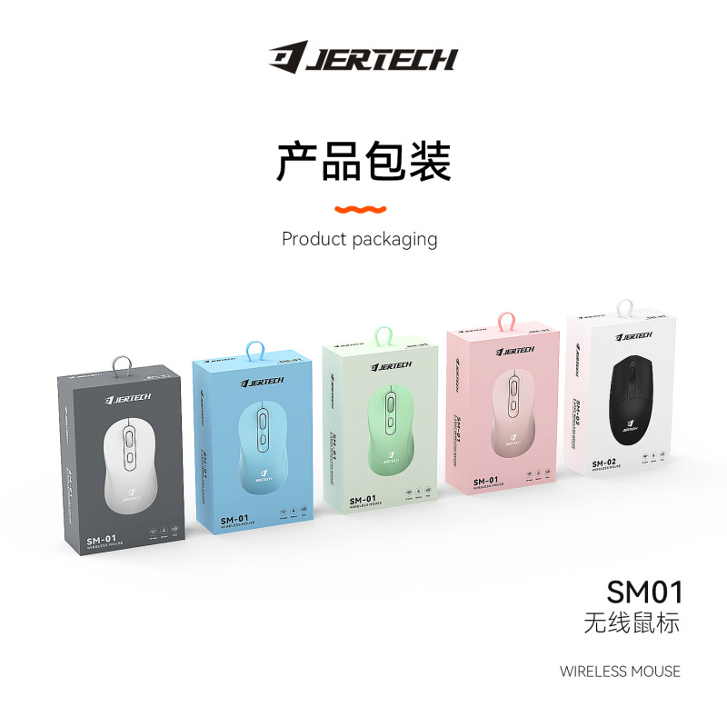 JERTECHゼラーSM-01ワイヤレスマウス2.4Gユニバーサルマウスショーケース付き1200DPIマウス|undefined