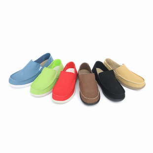 cross Santa Cruz canvas shoes men's spring and summer Korean style old Beijing loafers slip-on low-top shoes large size