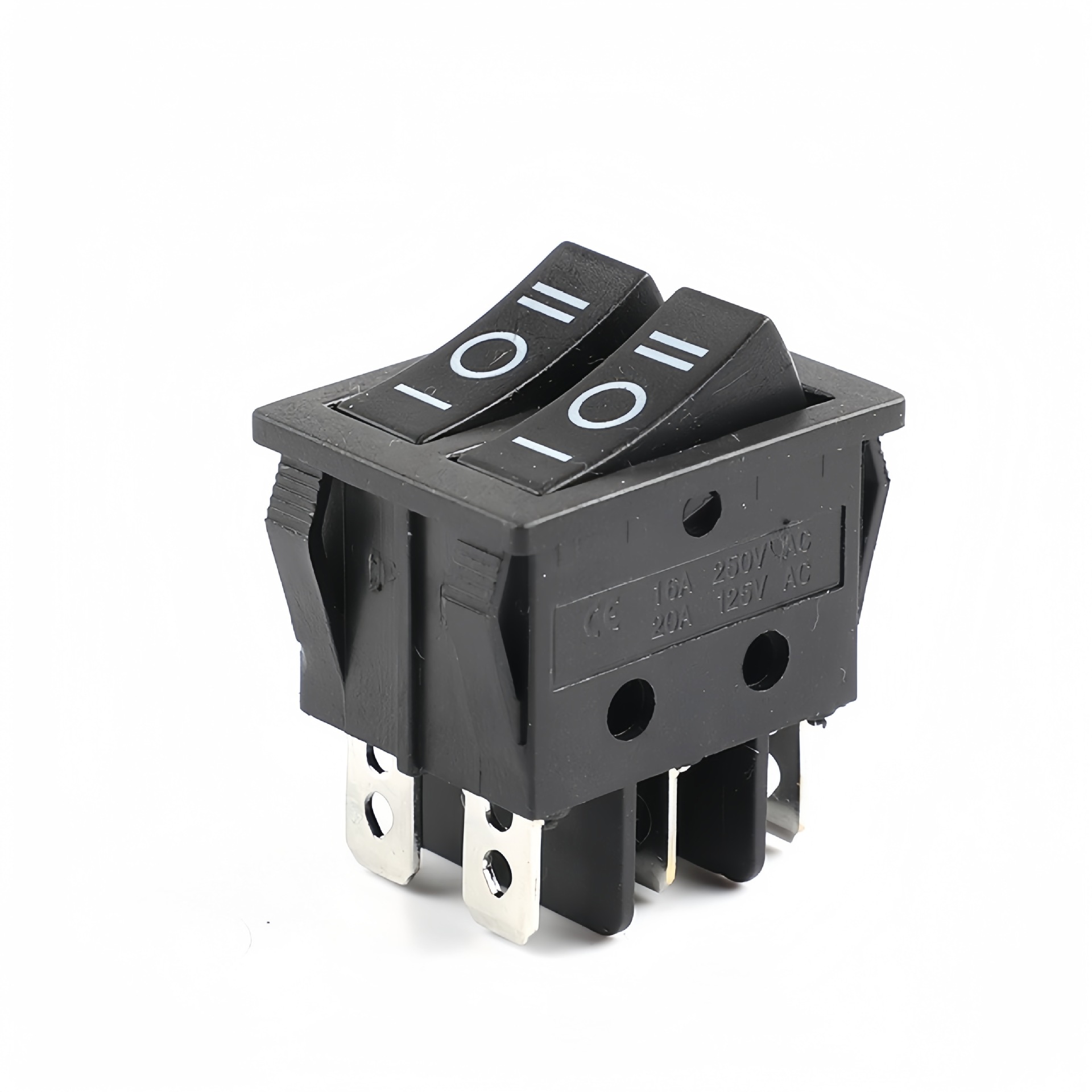 供应三档开关双联船形开关KCD6 三档带灯6脚船型开关