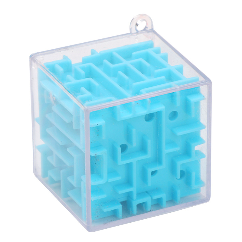 Laberinto educativo para niños juguete para padres e hijos 3D laberinto tridimensional Bola de cubo cuentas transparentes cuentas de bloque de cubo de seis lados