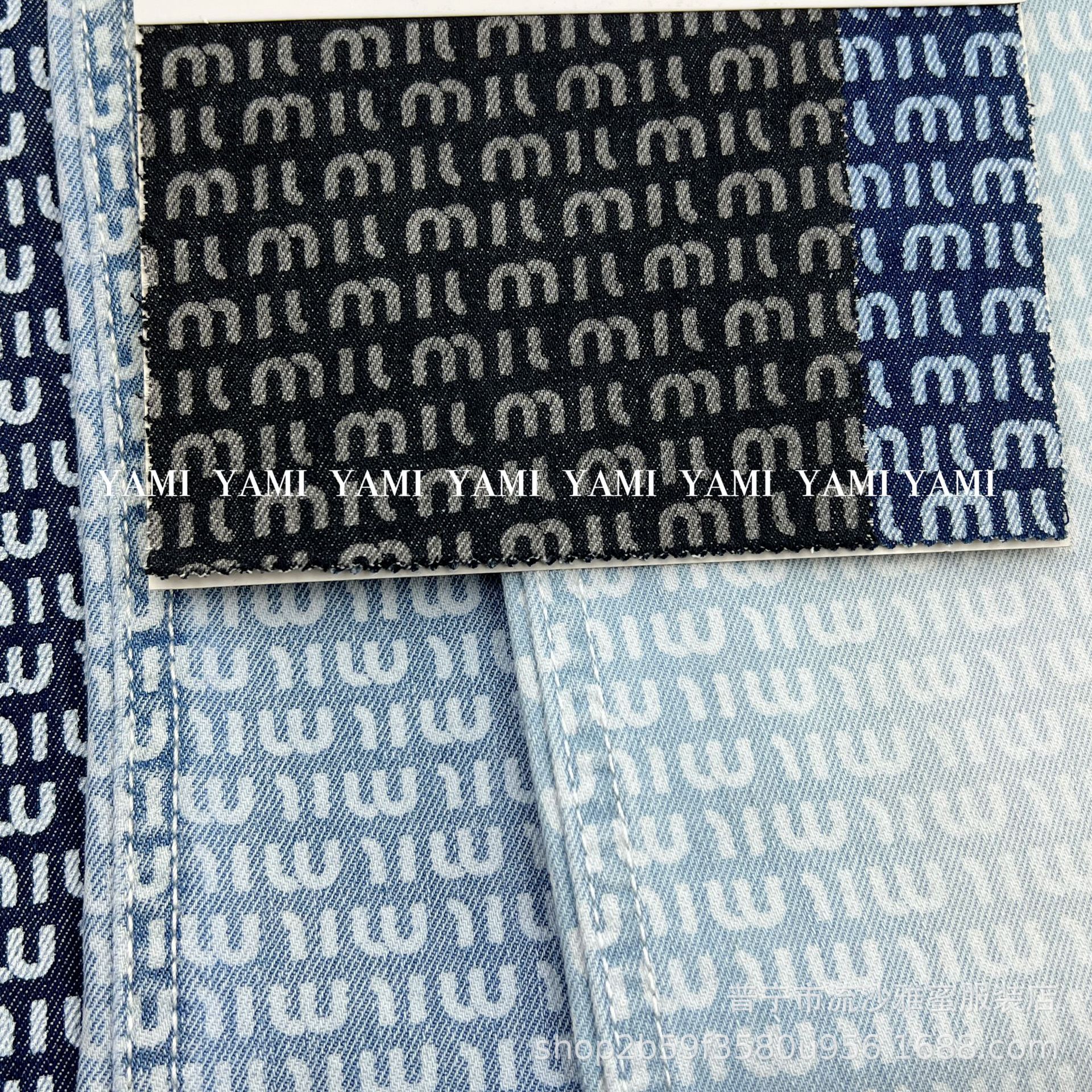 Fábrica de mezclilla al por mayor 16 Denim sarga no elástico Denim completo impreso Inglés tela de mezclilla impresa image 3