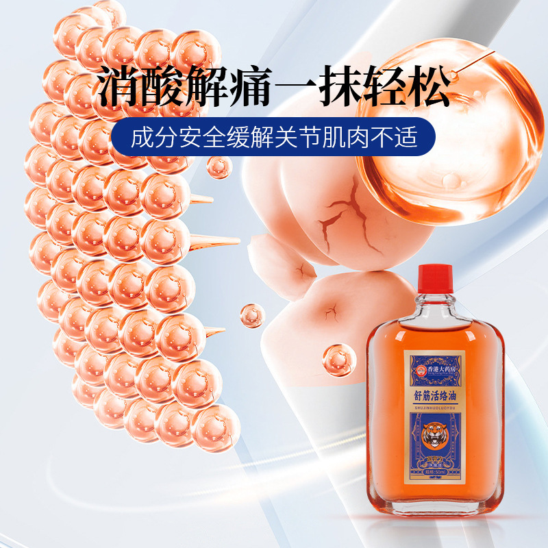 強骨力活絡油50ml舒筋骨痛転倒損傷関節痛腫脹マッサージ発熱紅花油|undefined