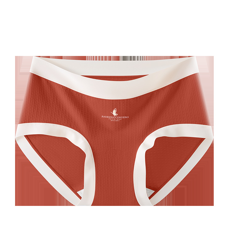 Calzoncillos de entrepierna alargada Calzoncillos de color de contraste de entrepierna antibacteriana de grado 10A Calzoncillos de cintura media transpirables para niñas