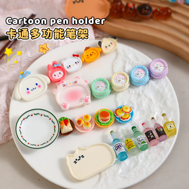 漫画ネイルペンホルダーかわいい多機能シャンプーカップグルメパレットカラーペンネイルアート専用ツール|undefined