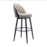 Итальянские барные стулья, современный простой домашний светильник, роскошный элитный железный вращающийся барный стул со спинкой, высокий табурет