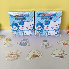 玉桂狗不干胶小贴纸创意儿童diy卡通贴纸少女装饰贴画礼盒装100枚