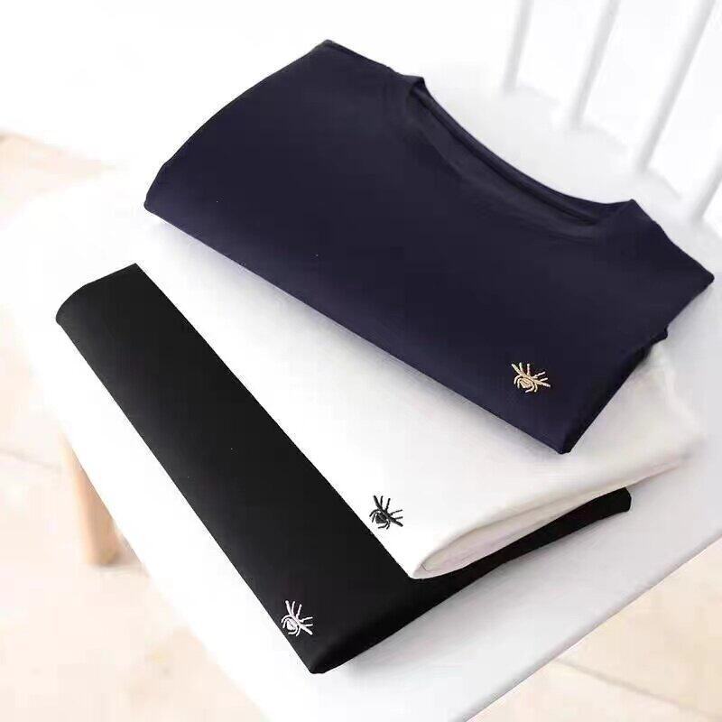 2026 New Model Little Bee Summer Men's Round Neck Short-Sleeve T-Shirt, Versatile Trendy Embroidered Base Shirt for Young People 2026 New Model Little Bee Summer Men's Round Neck Short-Sleeve T-Shirt, Versatile Trendy Embroidered Base Shirt for Young People