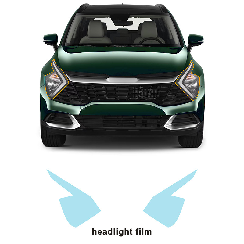 Cross-Border Supply Suitable for Kia Sportage Tpu Anti-Scratch Car Headlight Rearview Mirror Transparent Protective Film