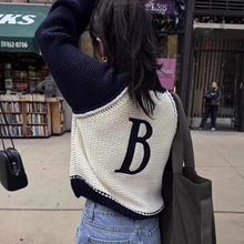 韩代八奶粗针双口袋毛衣外套女2025秋冬高领拉链针织开衫上衣女07