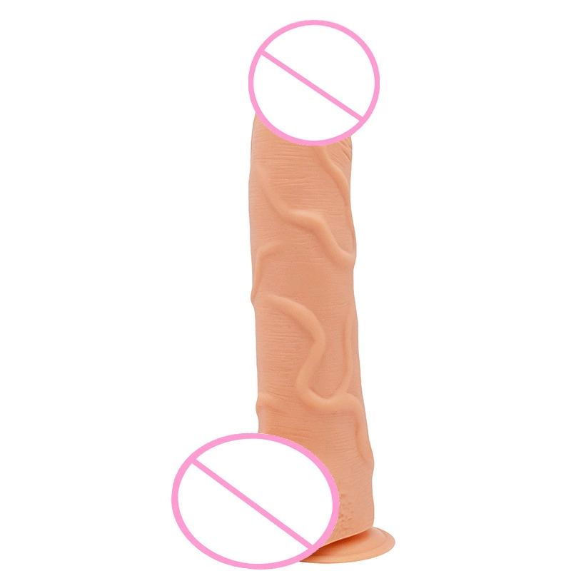 ПВХ-вайл dildo с присоской, гигантский 33,5×6,8 см (26 см пригодны), мясистый или черный