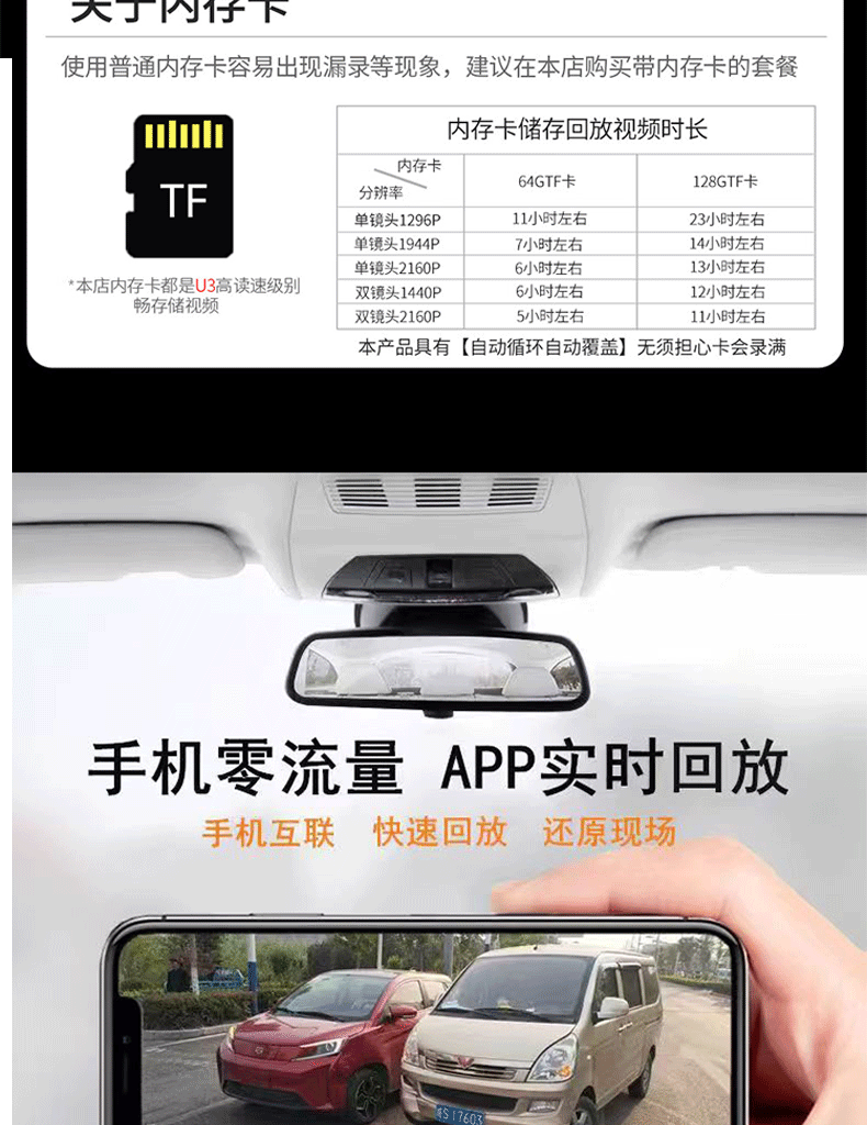 Jietu X70Plus Dedicated Dash Cam with Original Factory High-Definition Hidden Installation, Dual-Camera, and Sentry Mode