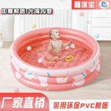 家庭小型充气游泳池室外简易洗澡池户外大水池儿童婴儿游泳桶泡澡