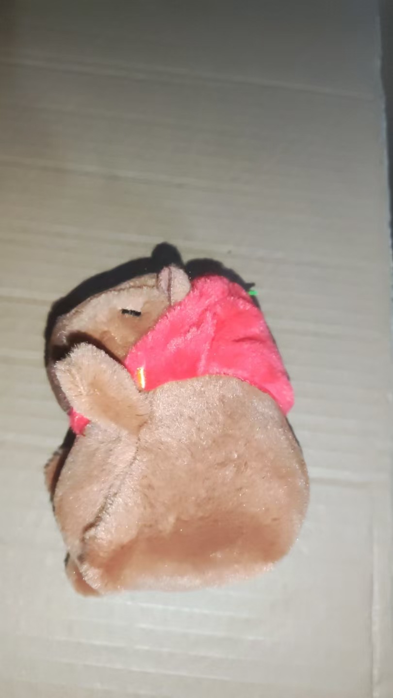 Kapibara puf puf pulseras Kapibara puff puff doll pellizco muñeco de peluche capibara colgante chirrido