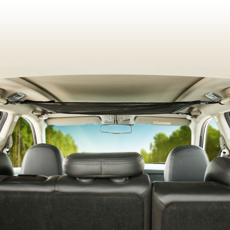 2023 nuevo techo del coche red de almacenamiento de bolsillo de nylon bolsa de almacenamiento de viaje bolsa de almacenamiento de suministros