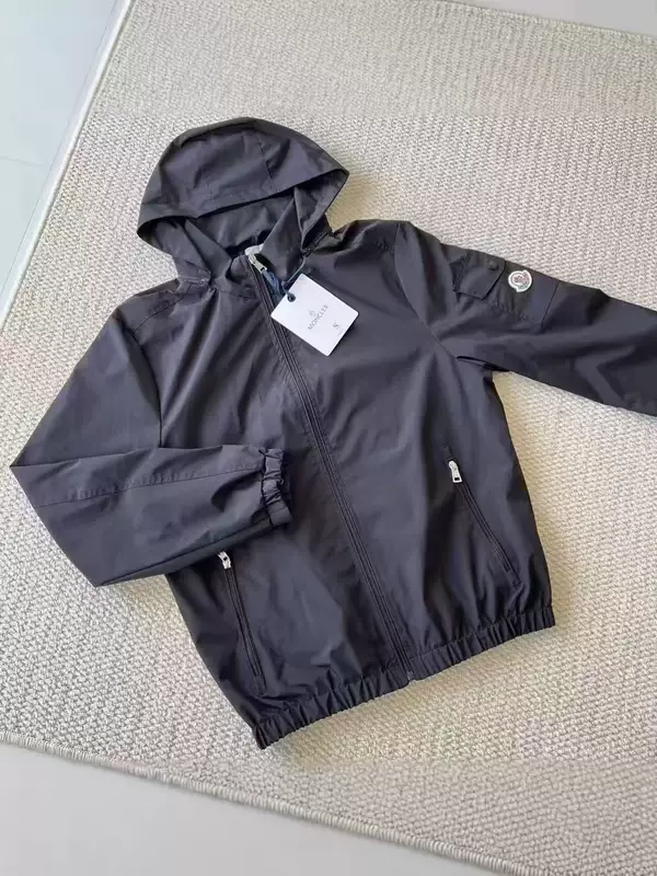 Mengjia's New Casual Men's Jacket, Fashionable Hooded Simple Trendy Coat, Slim Fit, European Versatile Fashion Wholesale