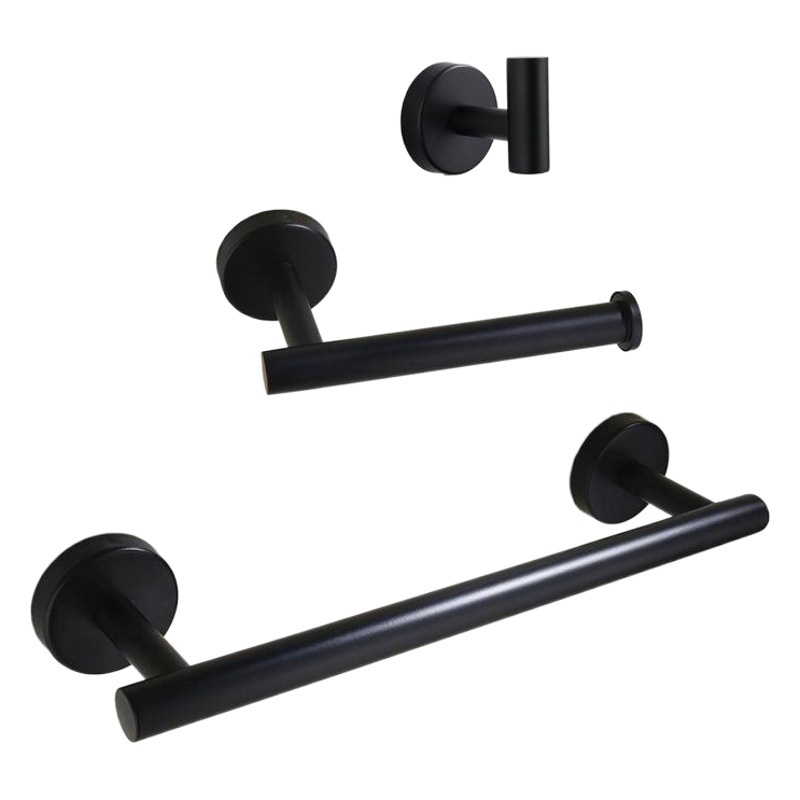 Traje de baño 304 de acero inoxidable baño higiénico toallero Barra de toalla individual Barra de toalla rack gancho