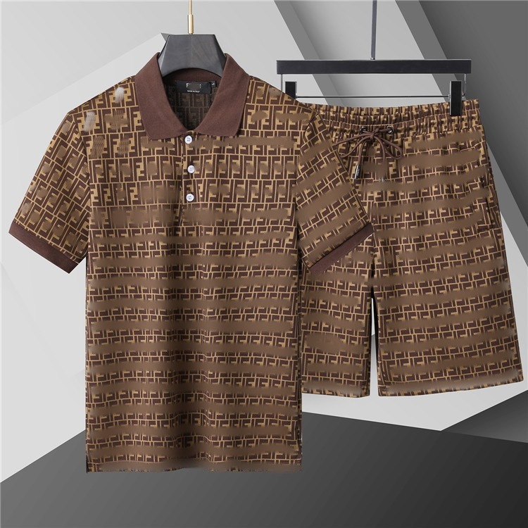 Top Edition) G polo con solapa de manga corta conjunto de moda versátil impresión clásica de estilo masculino y femenino de alta calidad