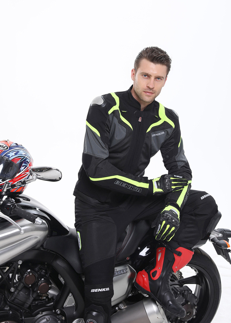Motorcycle Riding Pants Breathable Mesh Slim Fit Summer Riding Pants Shockproof Blister Pads Included Racing Pants_voghion.com