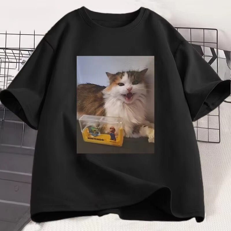 Forgotten Skin 007N7 Cat Lover T-Shirt Men Women Gaming Role-Playing T-Shirt Funny Graphic T-Shirt