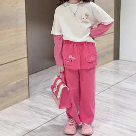 2025春季新款阔腿牛仔裤女春季新款高腰显瘦宽松直筒垂感拖地裤子
