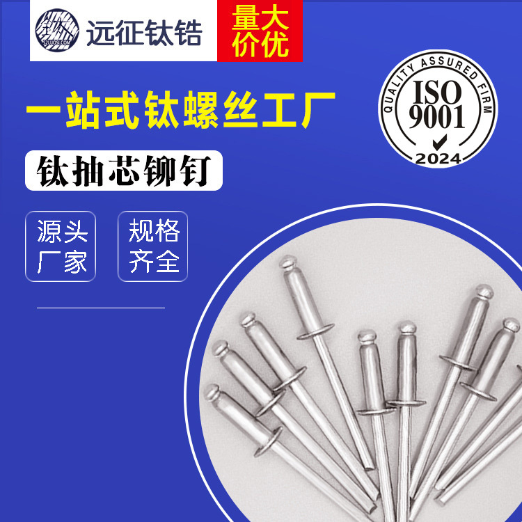 优质厂家 钛抽芯铆钉 钛铆钉 钛卯钉 各规格零售批发