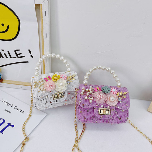 Internet-famous children's bags, mini cute handbags for girls and little kids, trendy fashionable princess bags