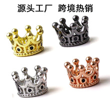 �羳18K����ɫ�ʹڴ����΢��ʯ��ñȦ���鴮��diy�ֹ��Ʒ��